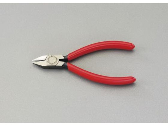 ●メーカー：ＫＮＩＰＥＸ（クニペックス）●型番：７６８１１２５●テーパー●全長：１２５ｍｍ●切断能力：軟線：φ１．７ｍｍ、中硬線：φ１．３ｍｍ、硬線：φ０．８ｍｍ●刃硬度：ＨＲＣ６３●ハンドル：プラス