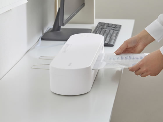 アイリスオーヤマ 高速起動ラミネーター 4本ローラー ホワイト HSL