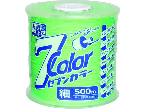 ●型番：4809●色：蛍光グリーン ●糸長さ（m）：500 ●線径（mm）：約0．5●水糸：ナイロン ●リール：ABS ●回転軸：PS