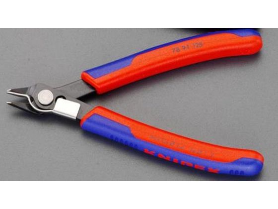 ●メーカー：ＫＮＩＰＥＸ（クニペックス）●型番：７８９１１２５●全長：１２５ｍｍ●斜刃●切断能力：軟線：φ０．２〜１．６ｍｍ、中硬線：φ１．２ｍｍ、硬線：φ０．６ｍｍ●刃硬度：ＨＲＣ６４●ハンドル：コ