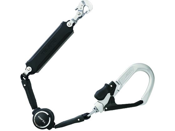 ●型番：A1ER150-L6●色：黒 ●長さ（mm）：1500 ●フック口開き（mm）構造物側：51．3 ●フック口開き（mm）人体側：9 ●ランヤード幅×長さ（mm）：16．5×1500 ●フックタ
