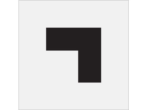 ●型番：AST-13●表示内容：角 ●文字サイズ（mm）縦×横：120×120 ●プレートサイズ（mm）縦×横：240×240 ●厚さ（mm）：1●厚さ：1mm●ポリプロピレン（PP）