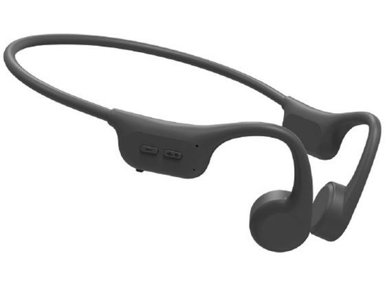 HI DISC 骨伝導ワイヤレスヘッドフォン e angle select グレー 通販