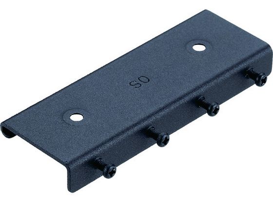 ●型番：12T65BL●品名：TOPカバー ブラック ●適合レール：D30レール ●寸法（mm）：12×34．5×100 ●材質：スチール／ブラック塗装●スチール／ブラック・ホワイト塗装
