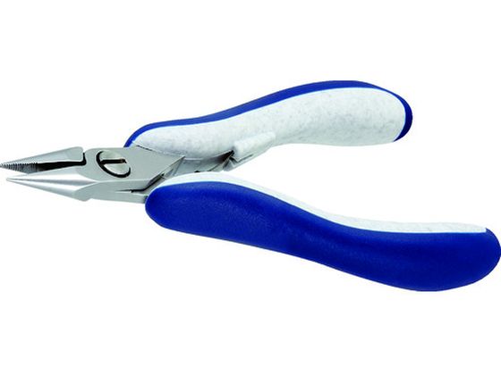 ●型番：ES6022-CR-BG-IT●全長（mm）：130●A（mm）：20●タイプ：半丸●先端：ギザ付●先端部ギザ付●刃部：高炭素クロム低合金鋼●グリップ：熱可塑性エラストマー（TPE）、ポリプロ