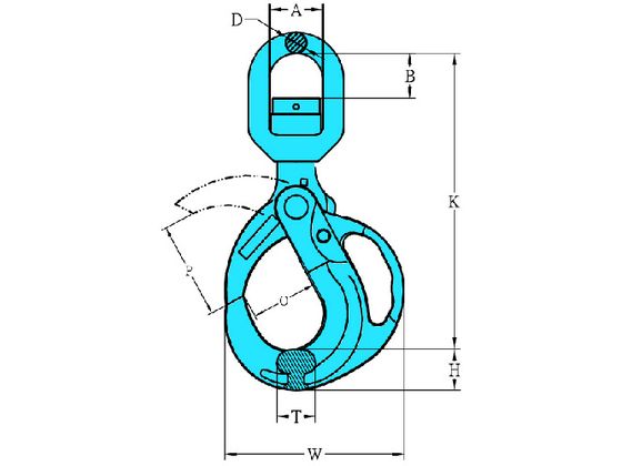 YOKE G-100 グリップ仕様ロッキングフック(スイベルタイプ) 20T YOKE G-100 グリップ仕様ロッキングフック(スイベルタイプ) 20T