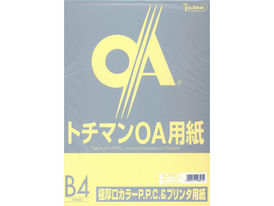 SAKAEテクニカルペーパー 極厚口カラーPPC B4 ライトレモン 50枚×5冊