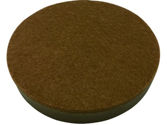 ●型番：KFPD−89●入数：2枚●色：茶 ●幅（mm）：89 ●奥行（mm）：64 ●厚さ（mm）：16 ●商品名：フェルトパッド ●幅×奥行×高さ（mm） ●幅×奥行×厚さ（mm）：89×89×1