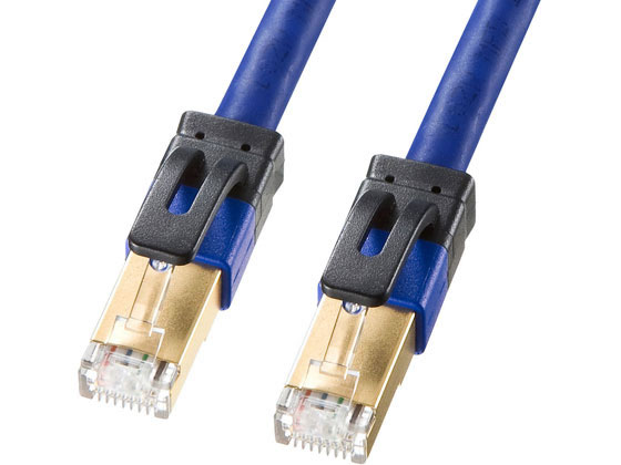 サンワサプライ カテゴリ7A LANケーブル(2m・ブルー) KB-T7A-02BL 通販