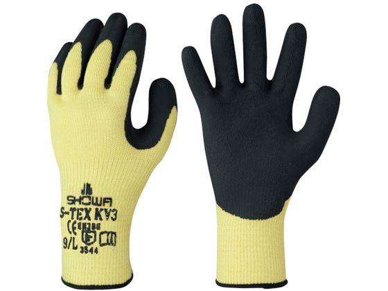ショーワグローブ 耐切創手袋 S-TEX 581 Sサイズ ブラック 〔×10セット〕 : [ショーワグローブ] 防刃手袋・耐切創レベルE S-TEX 581