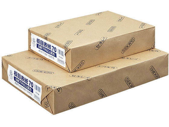 ●板目表紙●規格：Ａ４●寸法：縦３０６×２１７ｍｍ●入数：１００枚●坪量：４１５ｇ／ｍ２●紙厚：６８０μｍ●白色度：６３％