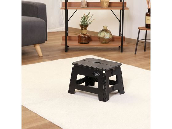 専用です 不二貿易 フォールディングステップスツール H22cm ブラック 86874
