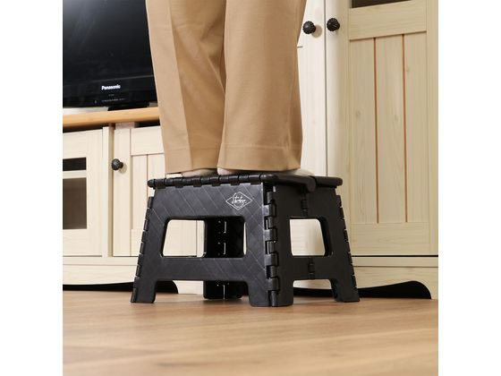 専用です 不二貿易 フォールディングステップスツール H22cm ブラック 86874