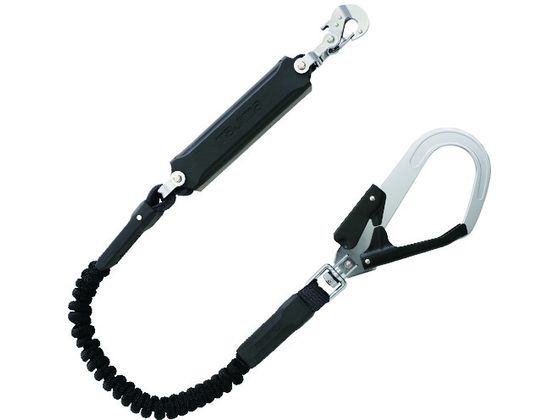 ●型番：A1JR150-L2BK●色：黒 ●長さ（mm）：1500 ●フック口開き（mm）構造物側：55 ●フック口開き（mm）人体側：9 ●ランヤード幅×長さ（mm）：16．5×1500●厚生労働省