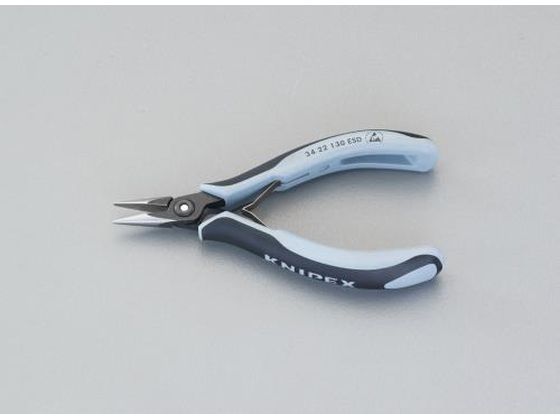 ●メーカー：ＫＮＩＰＥＸ（クニペックス）●型番：３４４２１３０ＥＳＤ●全長：１３５ｍｍ●バネ付●ハンドル：コンフォート（ＥＳＤ）●★精密レーザー加工されたクロスの刻み目●つかむ・曲げる作業に最適●先端