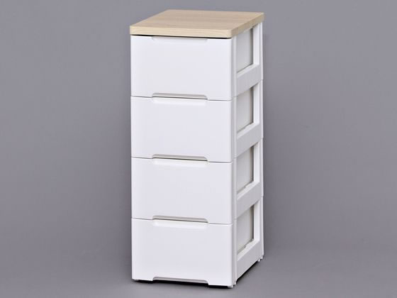●色：ホワイト／ペアー●商品サイズ（約）：３３０×４１５×８１０ｍｍ●耐荷重（約）：天板／１０ｋｇ、引出１段あたり／２ｋｇ●引出内寸（約）：２４７×３６０×１４５ｍｍ●収納の目安：引出１段あたりＹシャ