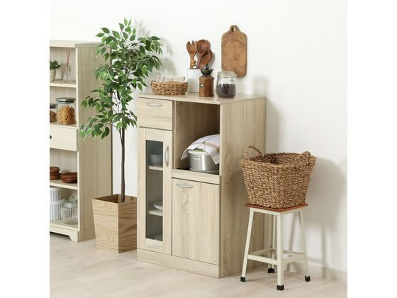 不二貿易 キッチンボード ホワイトオーク 70689 通販【フォレストウェイ】