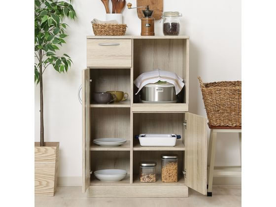 不二貿易 キッチンボード ホワイトオーク 70689 通販【フォレストウェイ】