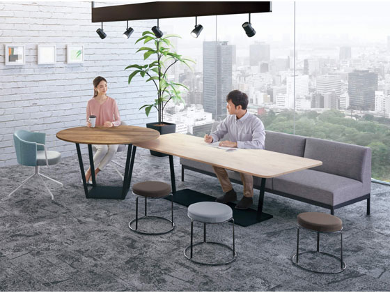 ハンドメイドテーブル ミストグリーン【送料込み】 ハンドメイドテーブル ミストグリーン【送料込み】 CRES | 業務