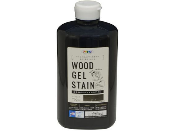 アサヒペン 水性WOODジェルステイン 700ml ブラック 通販【フォレスト