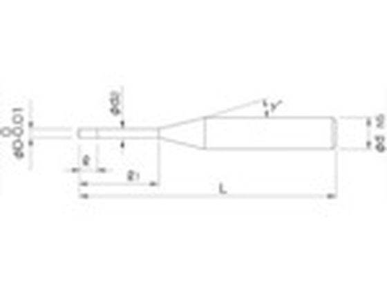 NS 小型高硬度加工用ドリル MSDH Φ0.85×8.5 MSDH 0.85X8.5 | Forestway