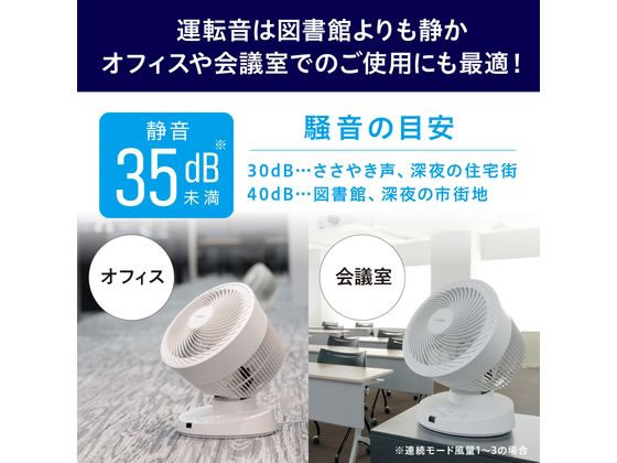 アイリスオーヤマ 大型サーキュレーター 50畳 首振り DCモーター 23cm