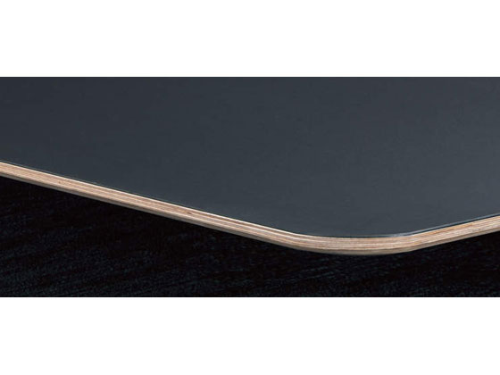 コクヨ リージョン 台形 ハイテーブル黒脚 W1800 パウダー コクヨ リージョン 台形 ハイテーブル黒脚 W1800 ティンバーミディアム