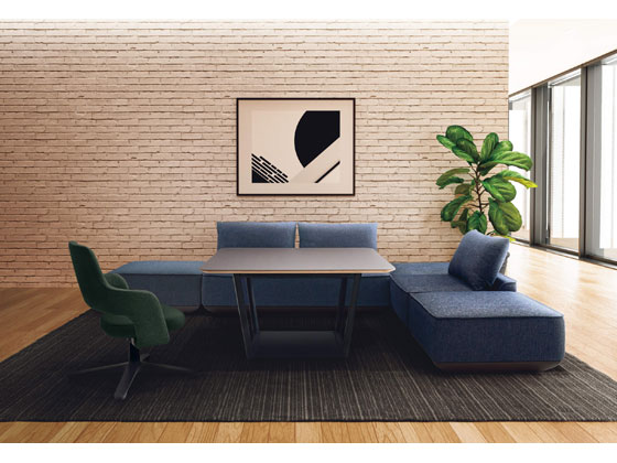 コクヨ リージョン 台形 ハイテーブル黒脚 W1800 パウダー コクヨ リージョン 台形 ハイテーブル黒脚 W1800 ティンバーミディアム