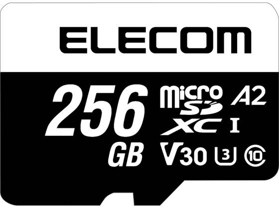 ●メモリ規格：ｍｉｃｒｏＳＤＸＣ●スピードクラス：Ｃｌａｓｓ１０、ＵＨＳ−Ｉ、Ｕ３、Ｖ３０、Ａ２●インターフェース：ｍｉｃｒｏＳＤ●メモリ容量：２５６ＧＢ●最大転送速度：読み込み：９５ＭＢ／ｓ、書き込