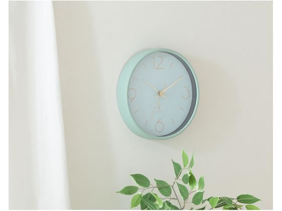 不二貿易 電波掛時計 アリオス Φ25 ミントグリーン 28192 通販