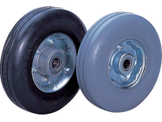 ●型番：ZP10X2.75HS-BK●許容荷重（daN）：196．1 ●許容荷重（kgf）：200 ●車輪径D（mm）：250 ●車輪幅（mm）：63 ●ボス幅B（mm）：62 ●軸径（mm）：25●