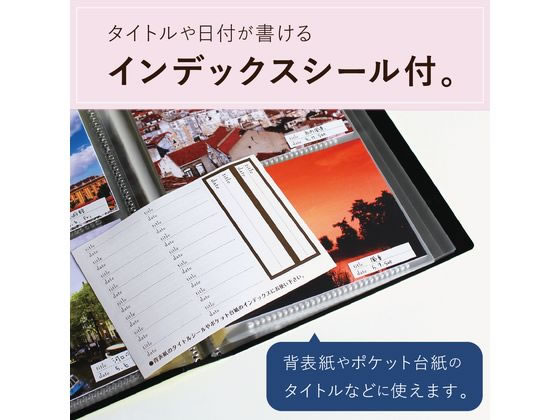 セキセイ フォトアルバム 高透明 Lサイズ 240枚 ホワイト KP-240-70