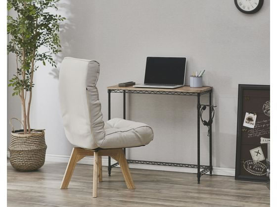 アイリスオーヤマ 回転ファブリックチェア アイボリー FACN-K 通販