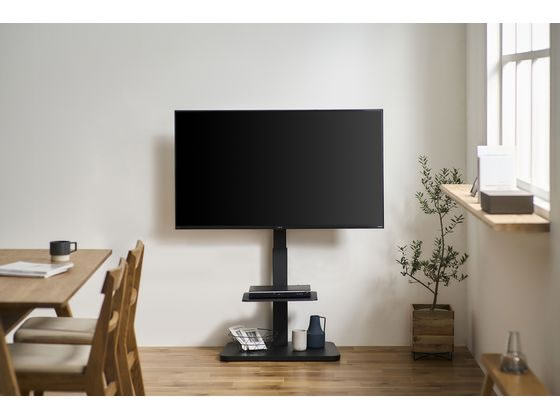 アイリスオーヤマ スタンドテレビ台 32V～55V型対応 ブラック UTS-640R