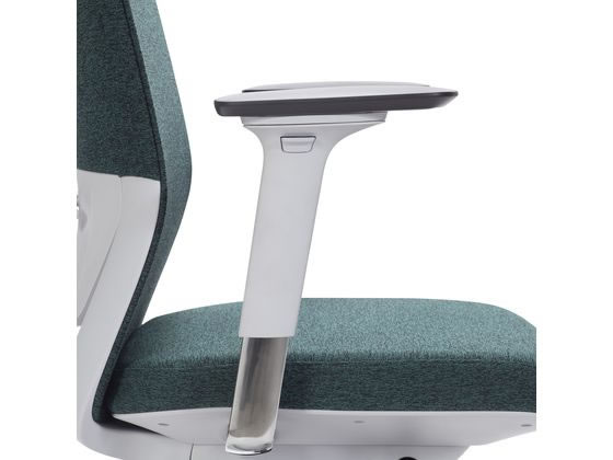 アスプルンド マーブリックチェア 可動肘 ヘッドレスト付 グレー