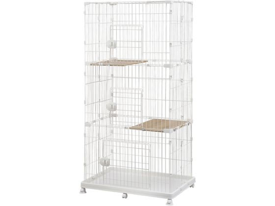 ●色：ライトナチュラル●入口サイズ（約）：上段・中段／３２０×３５０ｍｍ、下段／４６０×４１０ｍｍ●耐荷重（約）：棚板１枚あたり８ｋｇ●棚板サイズ（約）：４５０×５２０ｍｍ●棚板枚数：２枚