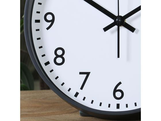 不二貿易 静音式掛時計シンプル 25cm ブラック 37858 通販【フォレスト