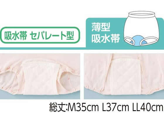 ケアファッション 安心快適ズロース(2枚組)(婦人) ピーチ L 通販