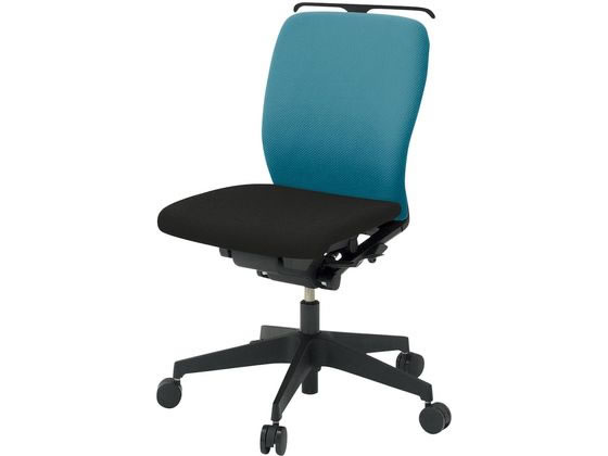 ●品番：ＫＦ−４４０ＰＶＨＴ１Ｔ１Ａ３●カラー：ベース（本体・ハンガー・脚）／ブラック、張地／ストロングブルー●外寸法：幅６４０×奥行５８５×高さ８６０ｍｍ●座面高さ：４２０〜５３５ｍｍ●座面寸法：幅