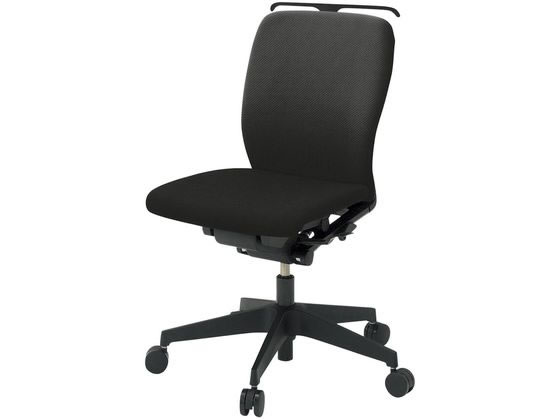 ●品番：ＫＦ４４０ＰＶＨＭＴ１Ｔ１●カラー：ベース（本体・ハンガー・脚）／ブラック、張地／ブラック●外寸法：幅６４０×奥行５８５×高さ８６０ｍｍ●座面高さ：４２０〜５３５ｍｍ●座面寸法：幅４８０×奥行