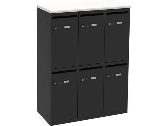 Y2K パーソナルロッカー6人用 ホワイト ブラック SSC-06-WHBK 通販