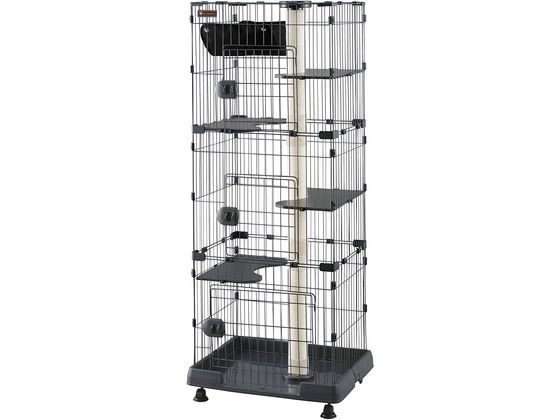 ●色：ダークグレー●入口サイズ（約）：上段・中段／３２０×３５０ｍｍ、下段／４６０×４０５ｍｍ●内寸サイズ（約）：６１５×４７５ｍｍ●棚板サイズ（約）：２６７×４６５ｍｍ●耐荷重（約）：棚板１枚あたり