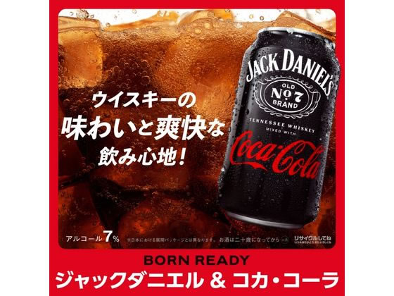 ジャックダニエル＆コカ・コーラ 350ml x 24缶 24.2▲PO