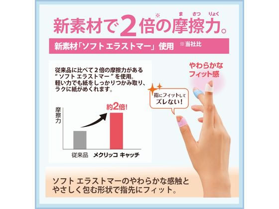プラス リング型指サック メクリッコキャッチ 指先美人 S 50個 35870