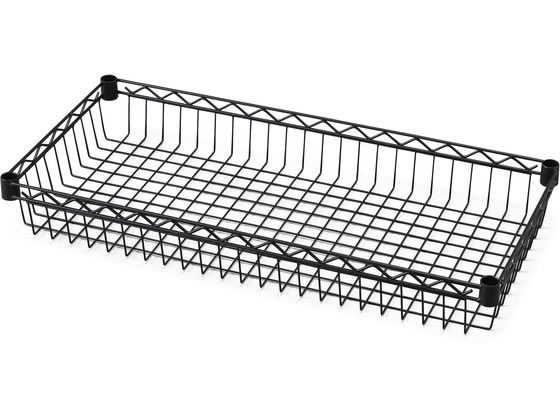 ●色：ブラック●耐荷重（約）：棚板１枚あたり／１５ｋｇ●適合ポール径（約）：１９ｍｍ●適合商品：幅７５０×奥行き３５０ｍｍのカラーメタルラック●材質：棚板／スチール（粉体塗装）、固定部品／ＡＢＳ樹脂●
