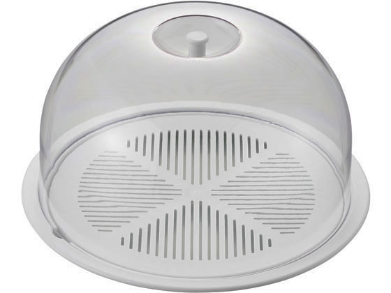 ●食器洗浄：可●電子レンジ：可●製品サイズ（ｍｍ）：２５０×２５０×１４４●生産地：日本●材質：フタ／ポリカーボネイト樹脂、ツマミ・受皿・目皿／ポリプロピレン樹脂