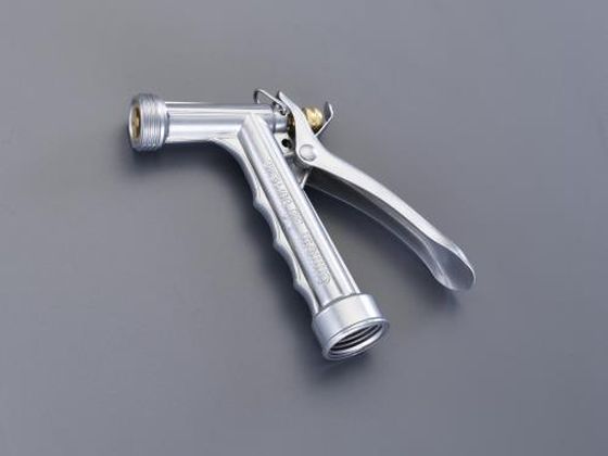 ●水量調節可能●材質：亜鉛ダイカスト、ステンレススプリング●接続ねじ：３／４"ＮＨメス●連続噴射クリップ付●全長：１３７ｍｍ●耐錆性のステンレス鋼スプリング●漏洩防止のパッキン付●プラグなし