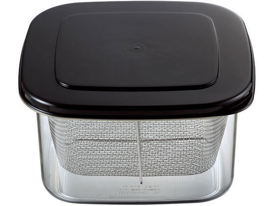●容量（ｍｌ）：１０００●食器洗浄：可●電子レンジ：ザルを外して可●製品サイズ（ｍｍ）：１５４×１５４×９２●生産地：日本●材質：本体／ポリメチルペンテン（ＴＰ×）、フタ／ポリプロピレン樹脂、ザル／１