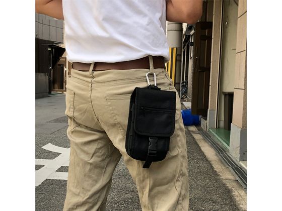 携帯小物入れ カラビナ付小物ケース F75 カラビナ付 小物ケース