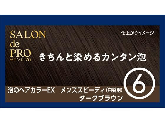 ダリヤ サロンドプロ 泡のヘアカラー EX メンズスピーディ 早染め 白髪用 7 ナチュラルブラック ダリヤ サロンドプロ 無香料ヘアカラー メンズスピーディ（白髪用） 7